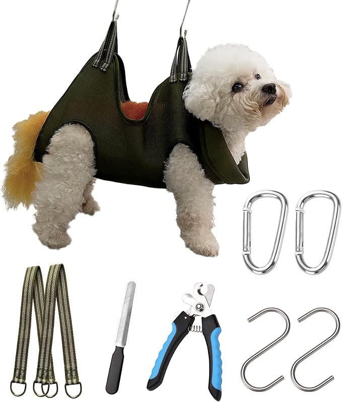 10 in 1 Dog Grooming Hammock Harness by Kkiimatt