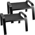Outddor Patio Ottoman 2 Set All Weather Outdoor Foot Rest Patio Furniture by Deugold