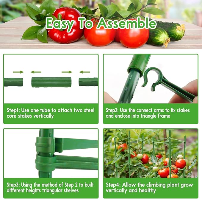 Riare 4 Pack 5.2 FT Tomato Cages - Image 4