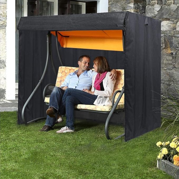 Ourdoor Swing Cove, 3 Triple Seater Hammock Cover Garden Swing Cover Garden - Image 6
