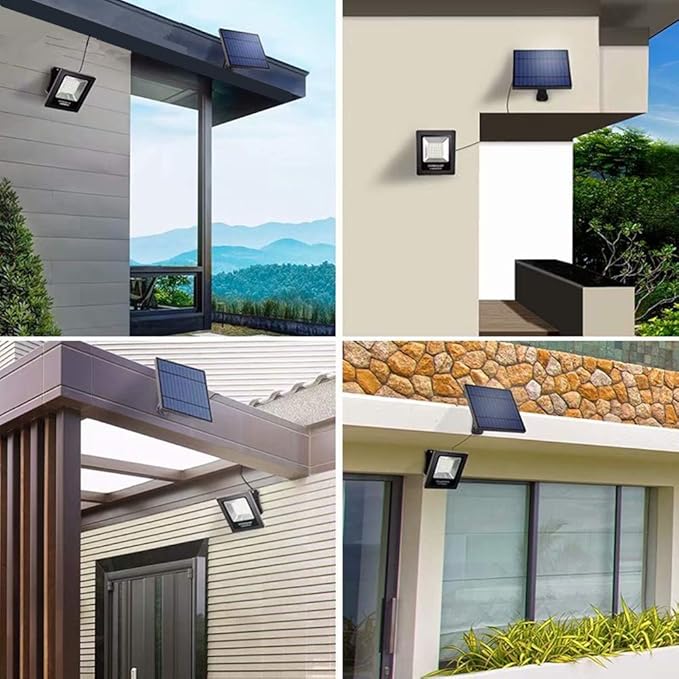 Solar Lights Dusk to Dawn 4400mAh Solar Powered Spotlight Waterproof Flood - Image 8