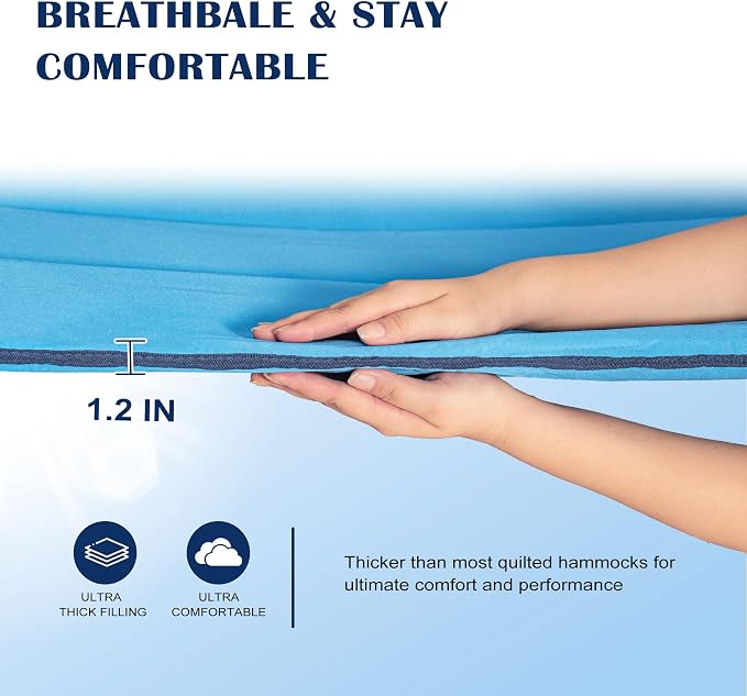 Lazy Daze Hammocks 12 FT Quilted Fabric Hammock - Image 2