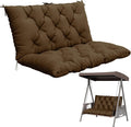 Porch Swing Cushion with Backrest, Waterproof Bench Cushion by Pakunoda