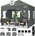 COBIZI 10x10 Pop Up Canopy Tent, Outdoor Party Tent by COBIZI