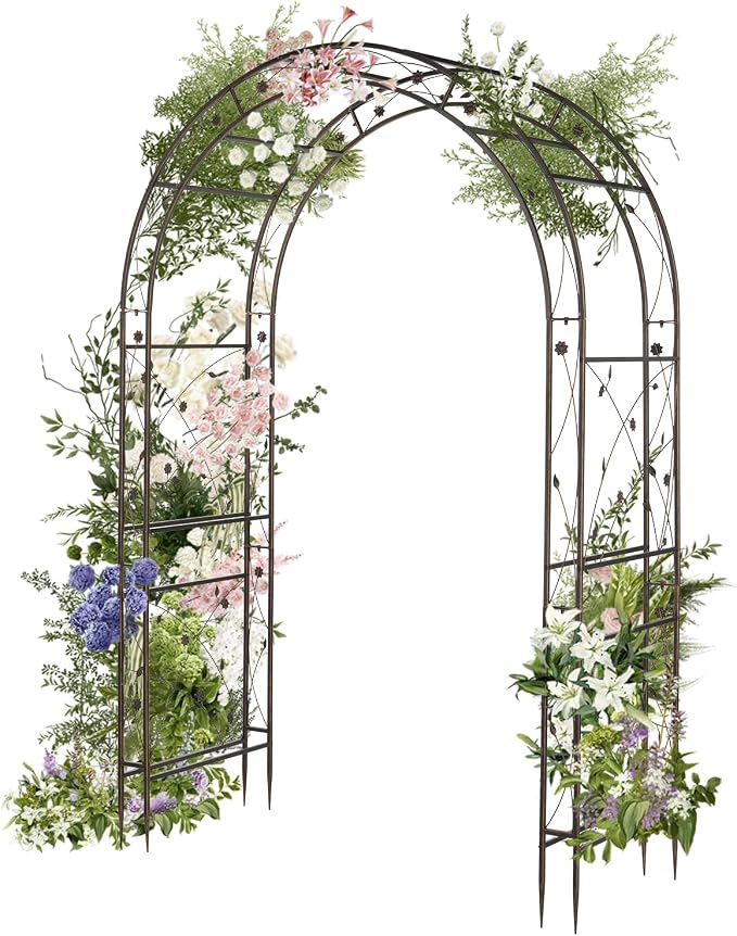 VINGLI Garden Arbor, Arch for Wedding Ceremony Party, Christmas Garden Decor by VINGLI