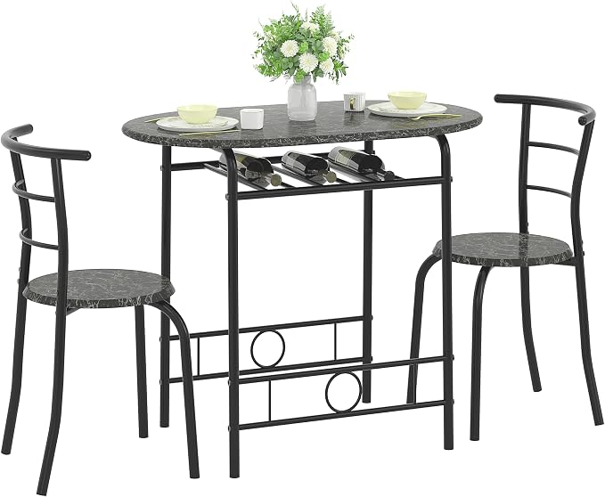 VECELO 3-Piece Dining Table Set - Image 8