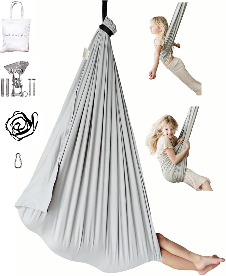 Marlowe & Co Indoor Outdoor Double Layer Cotton Sensory Compression Swing by MarloweCo