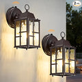 OKELI 2-Pack Dusk to Dawn Outdoor Wall Lights, Weatherproof Exterior Lighting by OKELI