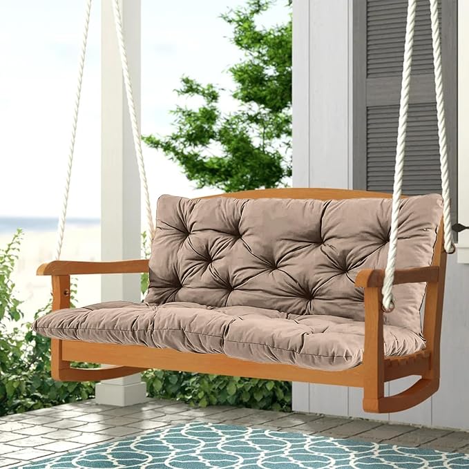 2-3 Seat Swing Replacement Cushion, Outdoor Bench Cushions - Image 7
