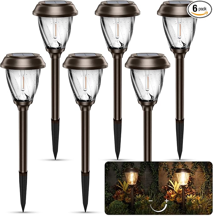 XMCOSY+ Solar Lights Pathway Outdoor by XMcosy