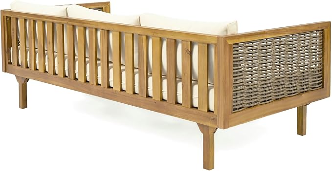 LUMISOL Patio Daybed with Rattan Armrests - Image 6