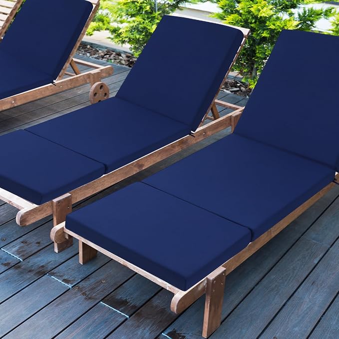 Pinkunn Chaise Lounge Cushion Waterproof Outdoor Lounge Chair Cushions 21 x 72 - Image 4