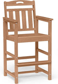 Ciokea Heavy Duty Bar Height Chair, 380lbs Outdoor Adirondack Tall Bar Chair by CIOKEA