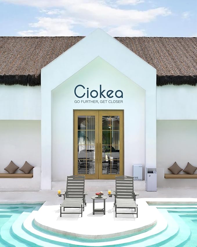 Ciokea Lounge Chair Outdoor, Oversized Chaise Lounge Chair - Image 2