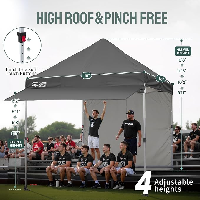 CROWN SHADES 10x10 Pop Up Canopy Tent - Image 4