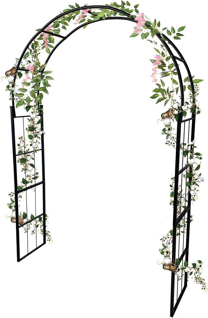 Thickened Garden Arch, Heavy Duty Metal Trellis by Unknown