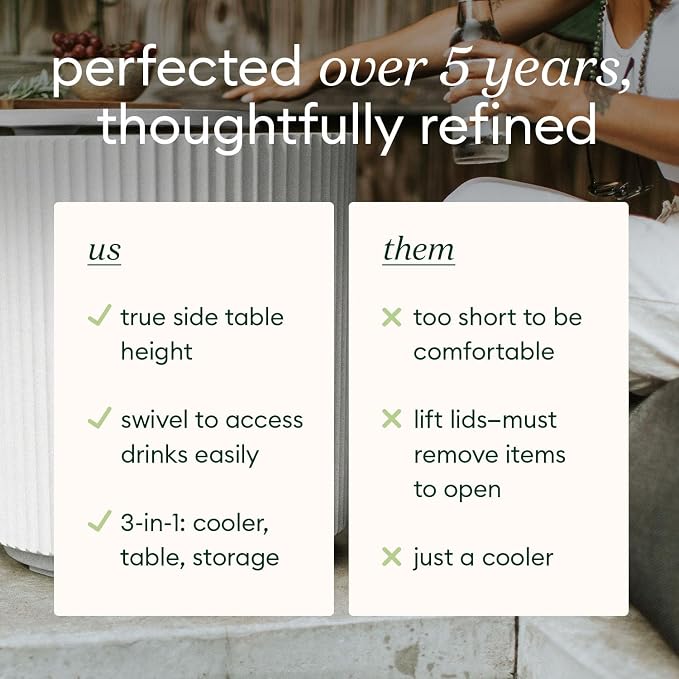 Veradek Outdoor Cooler Side Table - 2 in 1 - Designed - Image 8
