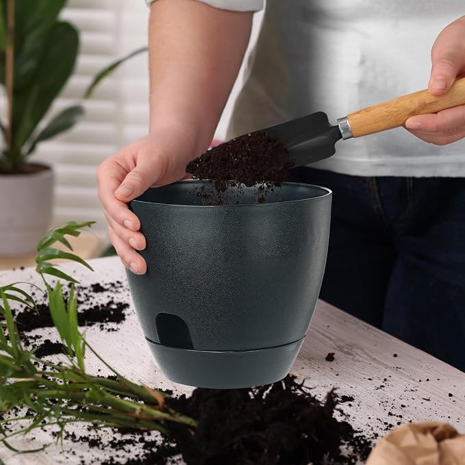 Self Watering Pots Set, 5 Pack 6 Inch Self Watering Pots - Image 5
