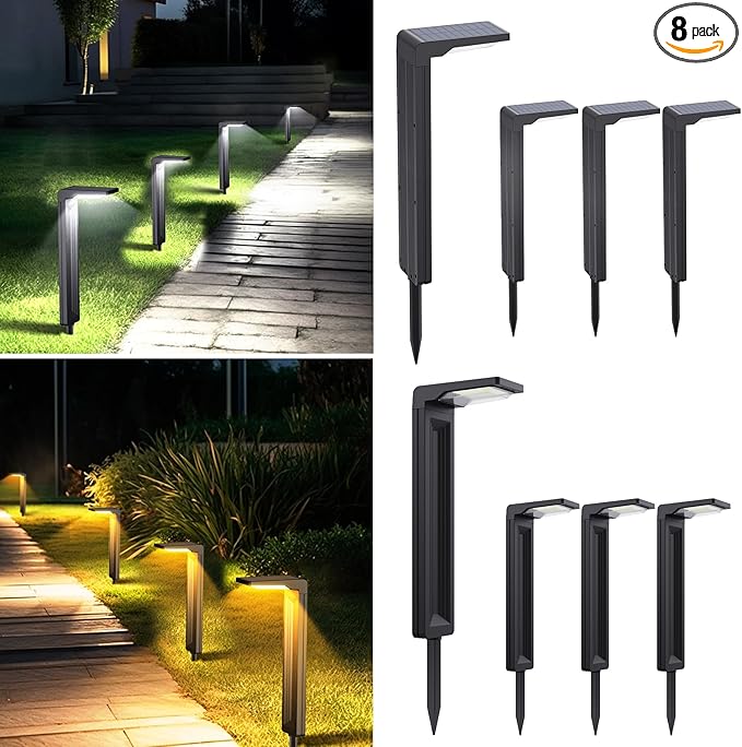 Sunvivo Solar Path Lights, 2 Modes, Bright Solar Path Light Outdoor Waterproof by solaluz