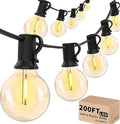 Svater Outdoor String Lights 200 FT, Patio Lights by Svater