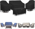 Patio Furniture Covers 4 Piece Set, 600D Waterproof Heavy Duty Outdoor by PatioFurnitureCovers