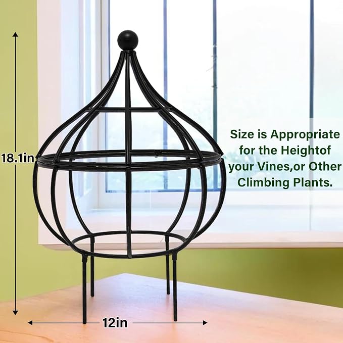 Sturdy Metal Garden Obelisk Trellis - Image 3