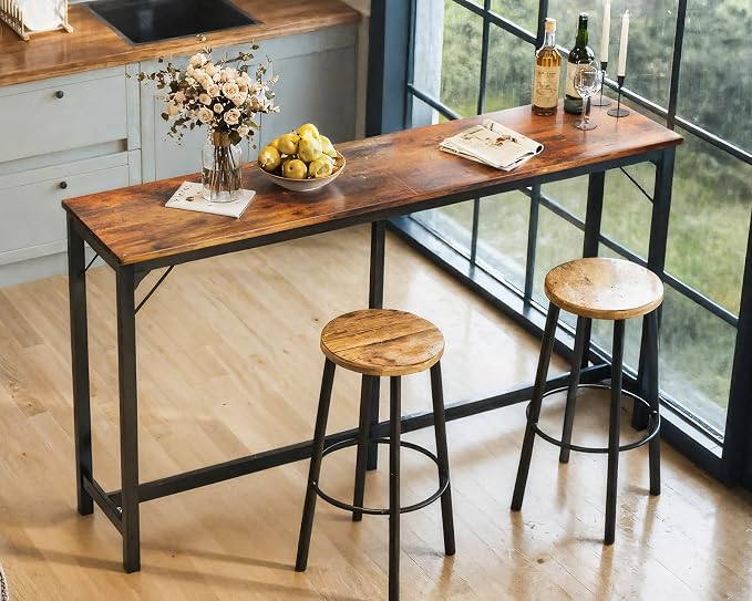 ODK 71 Inch Bar Table, Bar Height Pub Table, Counter Height Bar Table, - Image 2