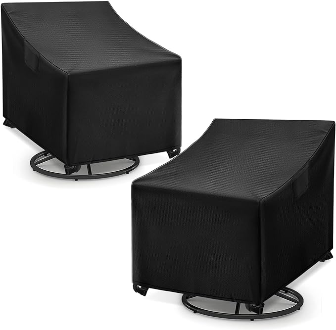 WLEAFJ Outdoor Swivel Chair Covers, Waterproof Heavy Duty Patio Rocking by WLEAFJ