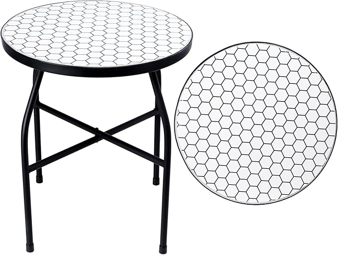 VCUTEKA Mosaic Outdoor Side Table by VCUTEKA