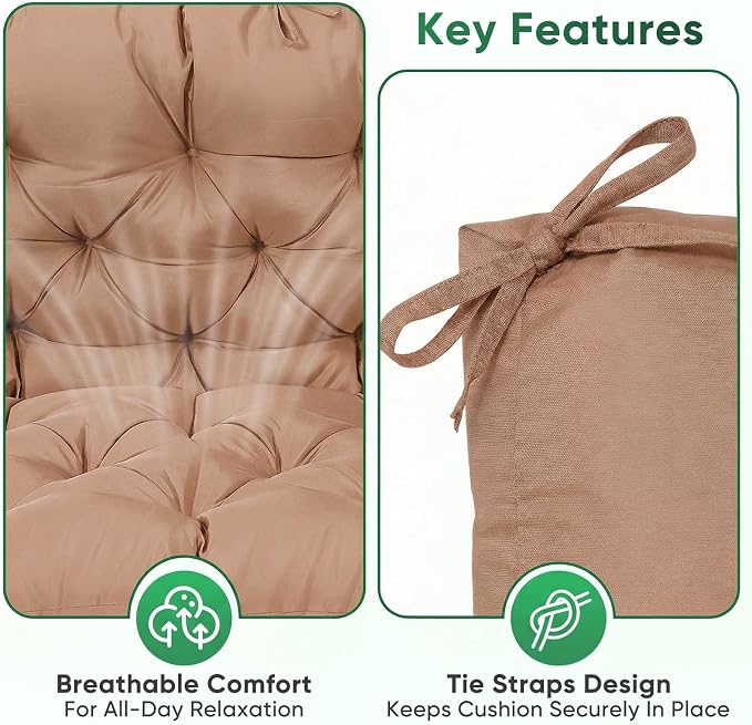 Porch Swing Cushions, Waterproof Swing Cushion - Image 5