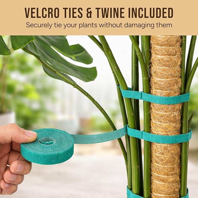 Moss Pole Monstera Plant Support – 48” Bendable Moss Pole Monstera Plant Support - Image 3