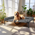 Veehoo Cooling Elevated Dog Bed Add Removable Waterproof Bolster Cushion Mat by Veehoo