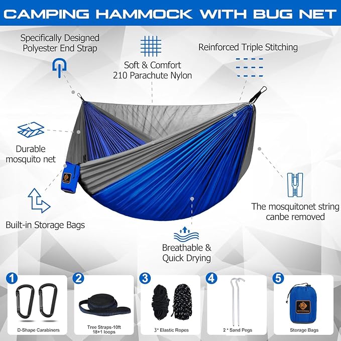 Camping Hammock, Portable Hammocks - Image 2