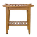 Kasa Solid Teak Indoor Outdoor Shower/Bath/Spa Stool Bench by SPATEAK
