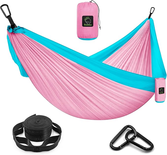 Grassman Camping Hammock Double & Single Portable Hammock by GRASSMAN