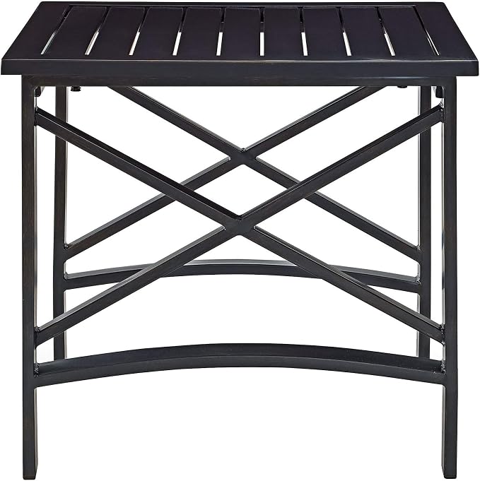 Crosley Furniture Kaplan Weather Resistant Metal Outdoor Side Table - Image 4