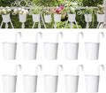 Dahey 10 Pcs Hanging Flower Pots Metal Iron Bucket Planter by Dahey