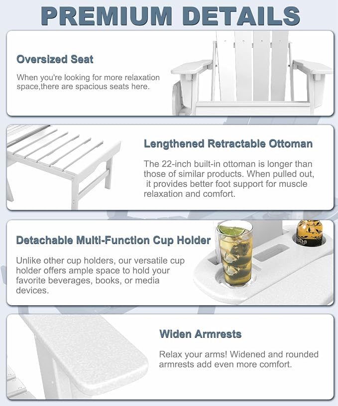 Adjustable Adirondack Chair - Image 6