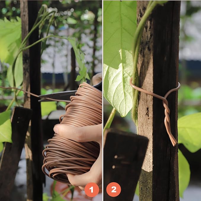 130 Feet Soft Plant Tie Brown Twist Garden Ties - Image 5