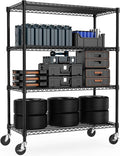 53" W Storage Shelves 1760LBS 4 Tier Metal Shelving Unit by MEIGAOPLASTICANDMETALHKCOLIMITED