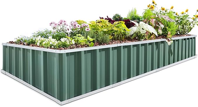 KING BIRD Raised Garden Bed 101" x 36" x 12" 4 Installation Methods by KINGBIRD