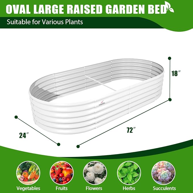 A ANLEOLIFE 6-Pack 4X4X1.5ft & 6X2X1.5ft Deep Root Galvanized Raised Garden - Image 3