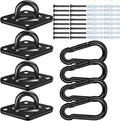 Hammock Hooks 4 Pack, Heavy Duty Hammock Hanging Kit, M10 304 Stainless Steel by Feanron