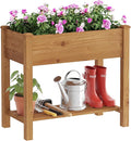 FILWH Raised Garden Bed with Legs Elevated Wooden Planter Box Stand Large by FILWH