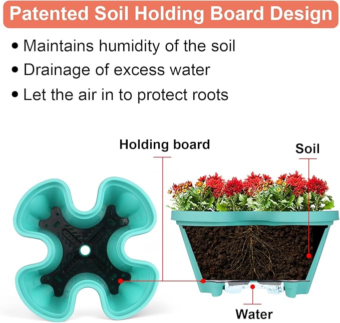 GameXcel Vertical Planter 7 Tier Stackable Planters Garden Planters Strawberry - Image 3
