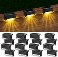 APONUO Solar Deck Lights 16 Pack, Solar Lights Outdoor Waterproof Led Solar by APONUO