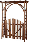 VINGLI 85in Wooden Arbor, Garden Arbor Wedding Arch by VINGLI