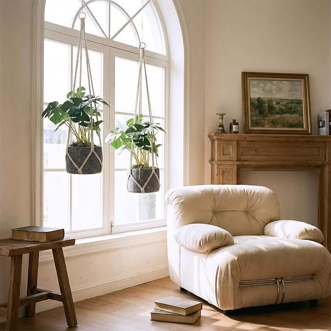 2 Pcs Hanging Planter Macrame Plant Hanger - Image 6