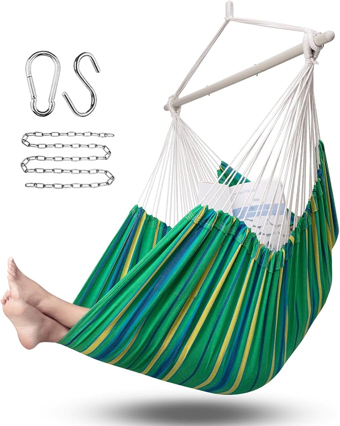 ADVOKAIR Hammock Chair Large 70.9"x47.2", 32% Bigger XXL Hanging Swing Chair by ADVOKAIR-ChillNaturally