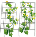 AGTEK 2 Packs 18" x 46" Foldable Cucumber Trellis by AGTEK